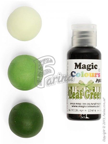 Краситель гелевый пищевой Magic Colours Pro 32гр - Зеленый (Leaf Green)< фото цена